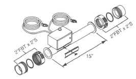 Pinnacle Spa Heater Manifold